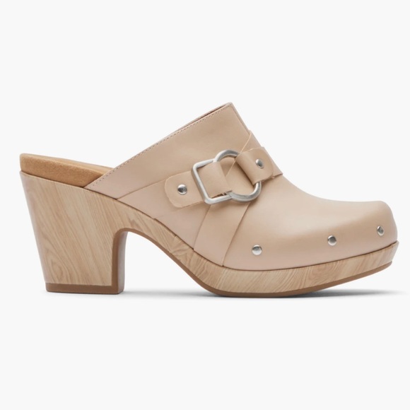 NIB Rockport Leather Vivianne Mules/ Clogs Size 7.5M - Picture 4 of 7